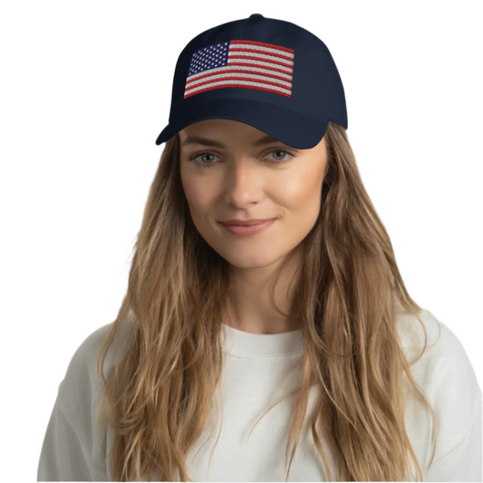 Armed Forces Gear American Flag Hat (Navy)