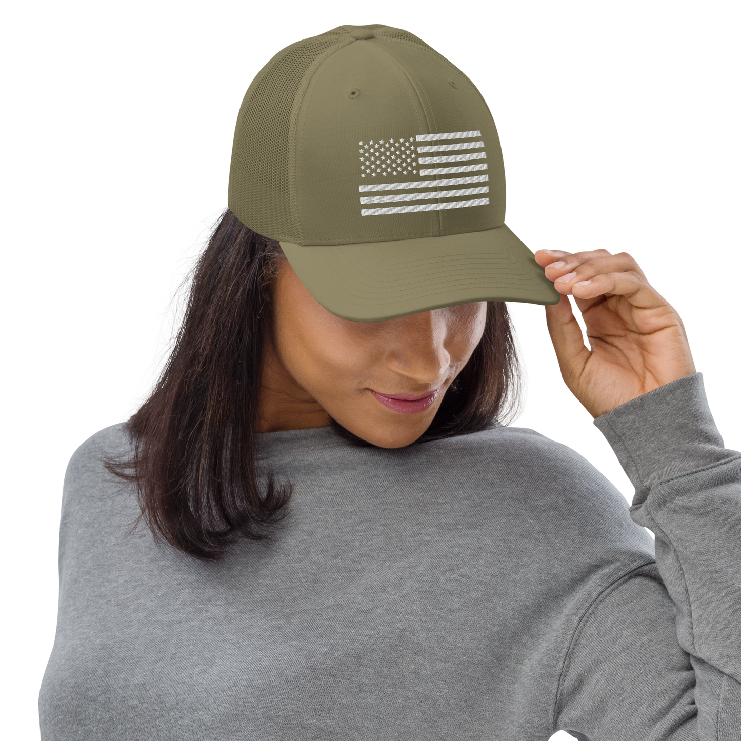 American Flag Hat - Charcoal